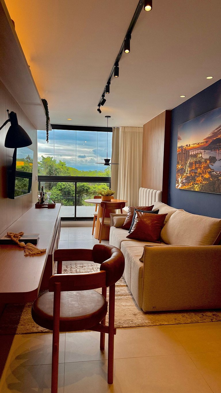 Estúdio de 1 quarto luxuoso em Jardim Camburi