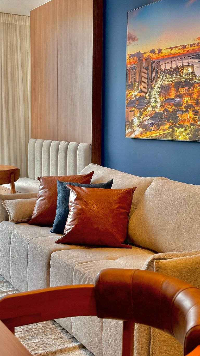 Estúdio de 1 quarto luxuoso em Jardim Camburi