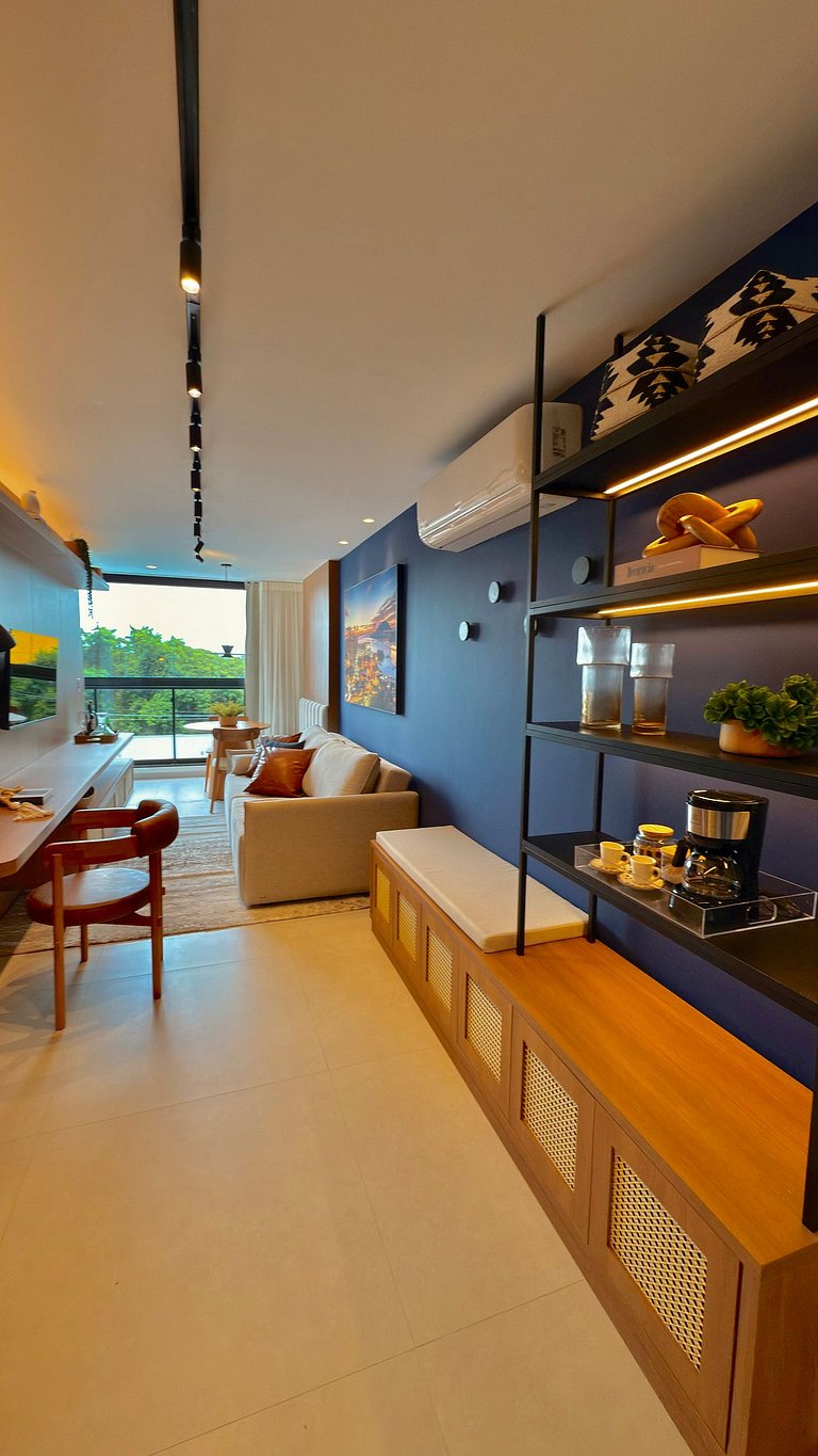 Estúdio de 1 quarto luxuoso em Jardim Camburi