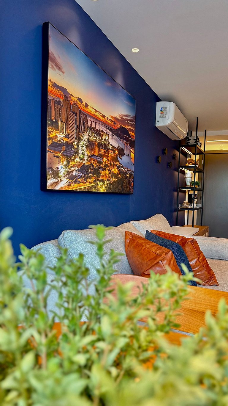 Estúdio de 1 quarto luxuoso em Jardim Camburi