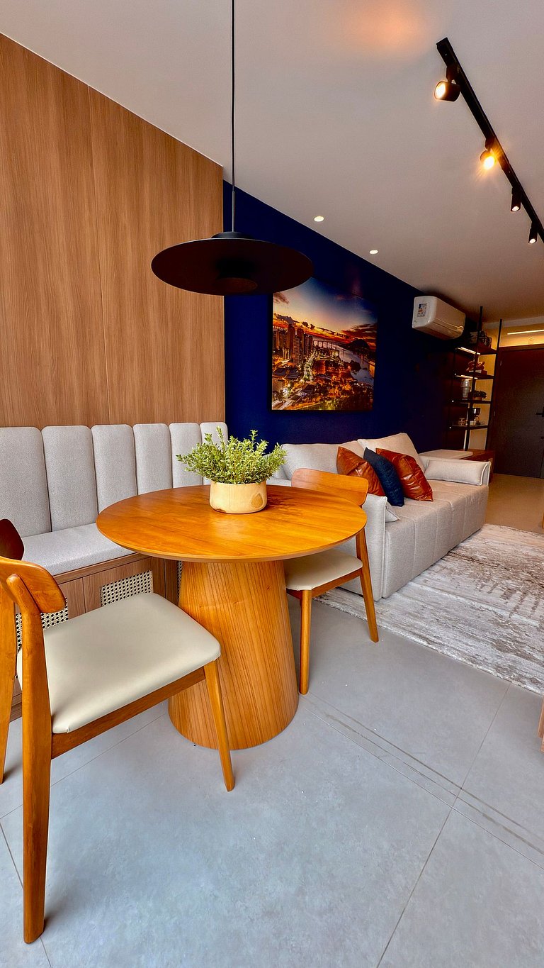 Estúdio de 1 quarto luxuoso em Jardim Camburi